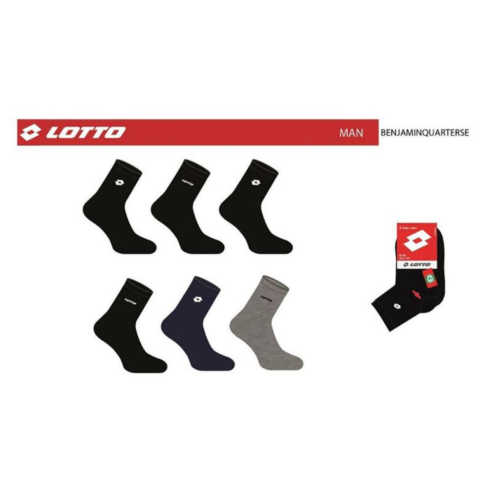 Voir la diapositive 4 : LOTTO Chaussettes Homme LOTTO