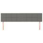 Voir la diapositive 3 : VIDAXL Tetes de lit 2 pcs Gris fonce 100x5x78/88 cm Tissu