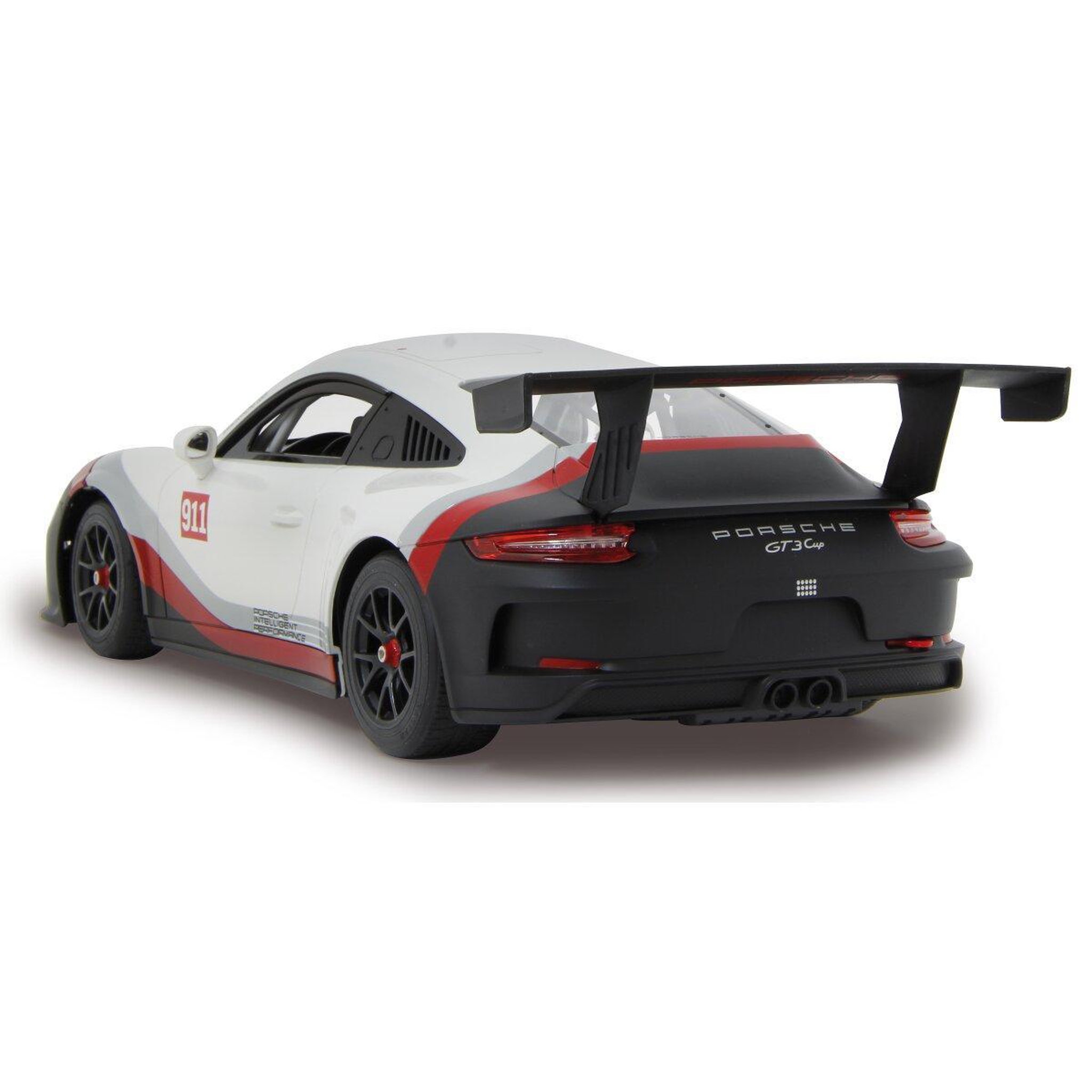 Voir la diapositive 2 : Jamara Voiture télécommandée Porsche 911 GT3 Cup 1:14 blanc 2,4GHz