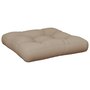 Voir la diapositive 2 : VIDAXL Coussin de palette taupe 58x58x10 cm tissu