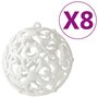 Voir la diapositive 2 : VIDAXL Ensemble de boules de Noël 100 pcs Blanc