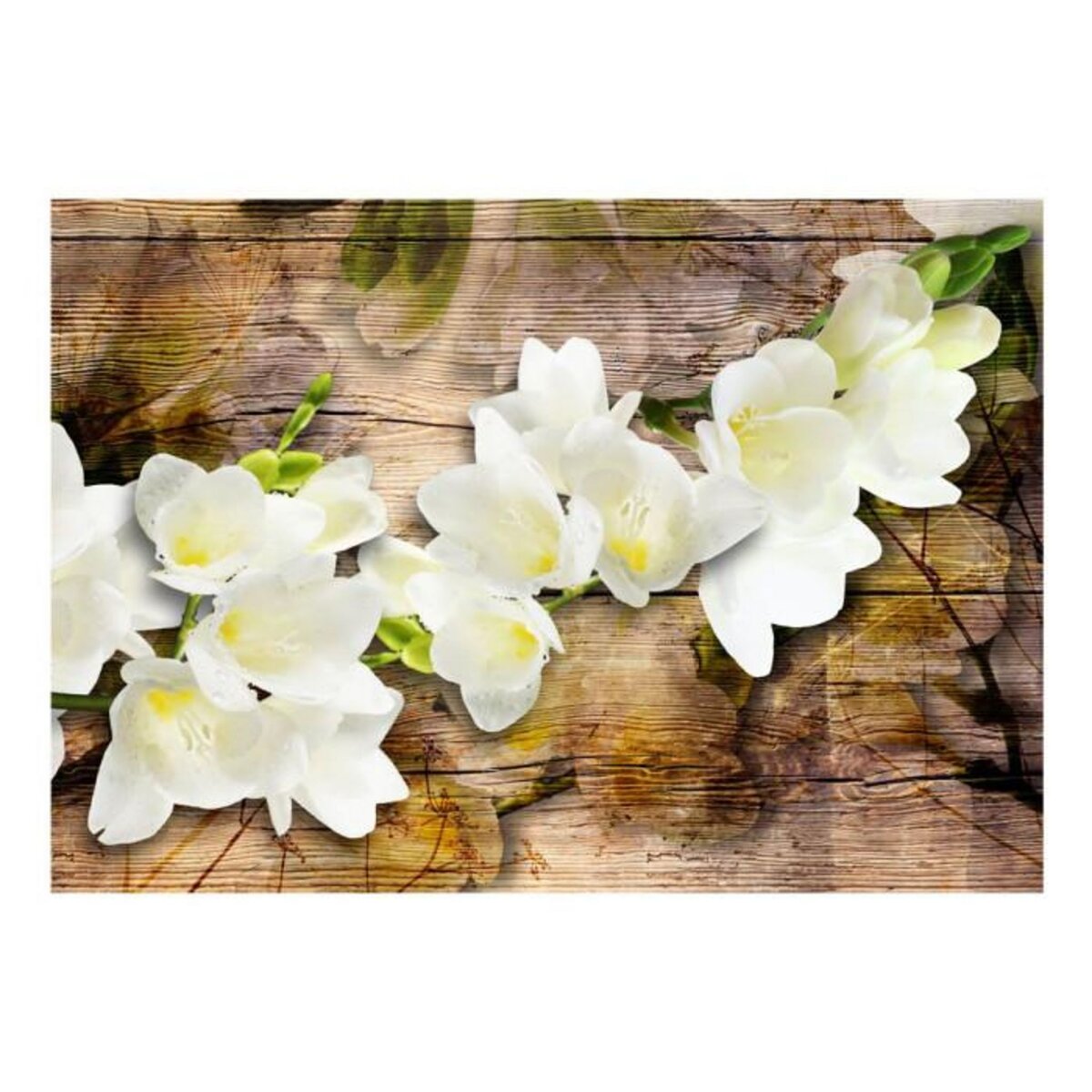 Paris Prix Papier Peint  Freesia on Wood