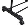Voir la diapositive 3 : VIDAXL Port manteau réglable 4 roulettes 1 rail d accrochage