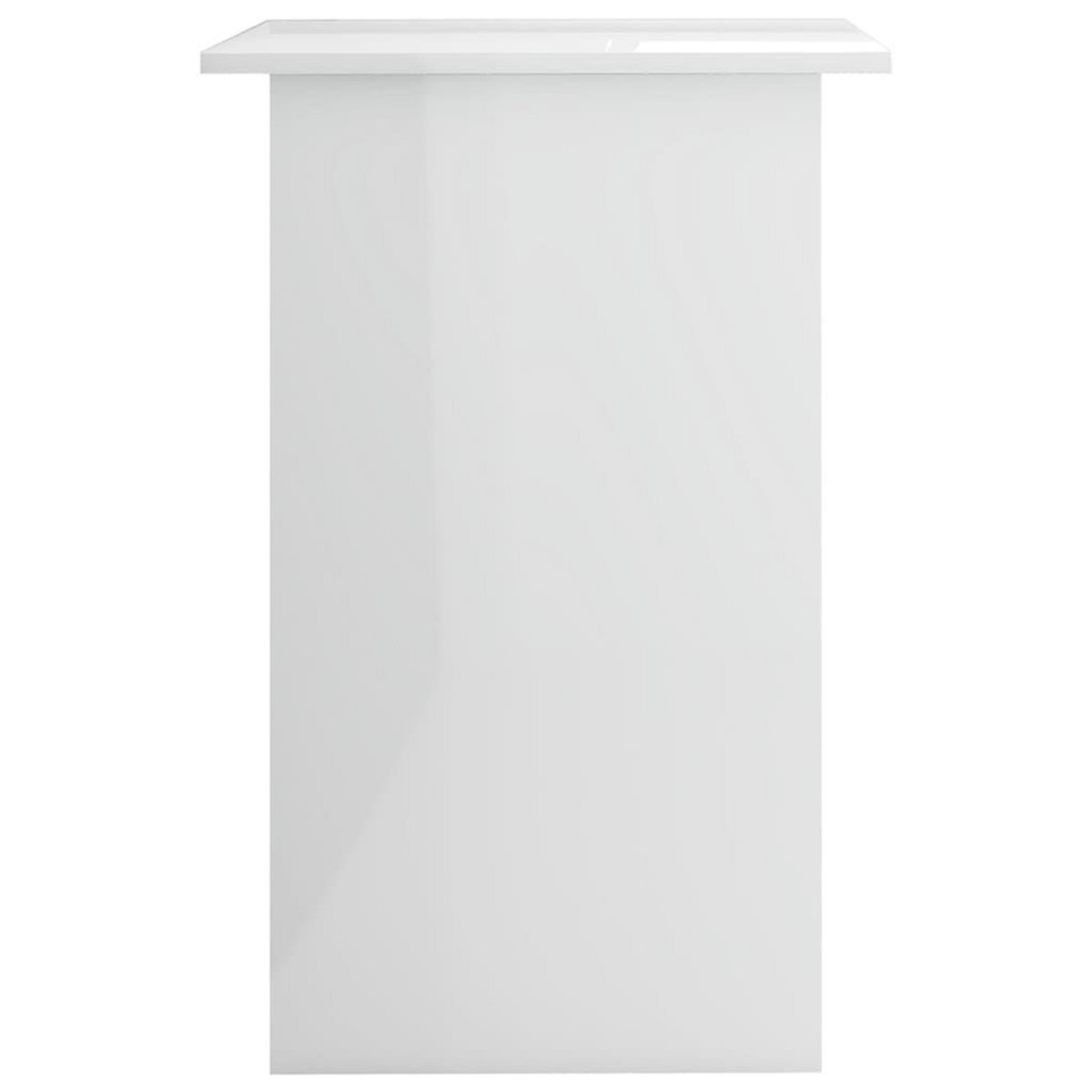 VIDAXL Bureau Blanc brillant 90x50x74 cm Bois d'ingenierie