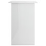 Voir la diapositive 5 : VIDAXL Bureau Blanc brillant 90x50x74 cm Bois d'ingenierie