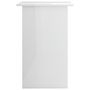 Voir la diapositive 5 : VIDAXL Bureau Blanc brillant 90x50x74 cm Bois d'ingenierie
