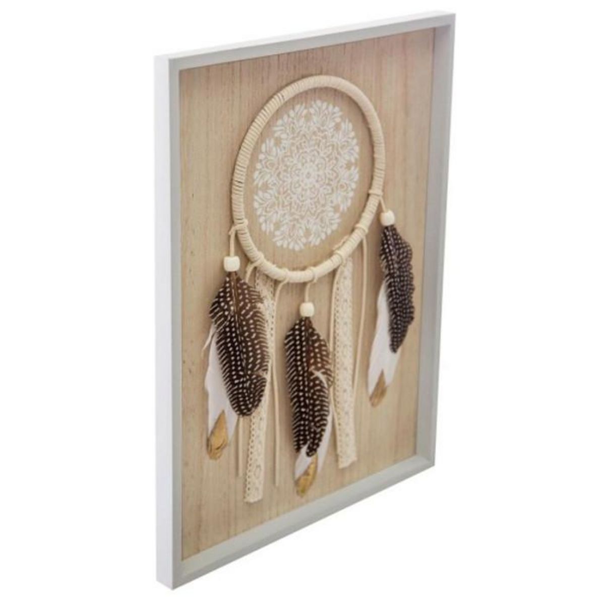 ATMOSPHERA Cadre Déco  Attrape-Rêve  40cm Naturel