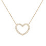 Voir la diapositive 1 : L'ATELIER D'AZUR Collier Femme Or Jaune - Pendentif Coeur - Pavé de Zirconiums