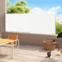 Voir la diapositive 1 : VIDAXL Auvent lateral retractable de patio 180x500 cm Creme