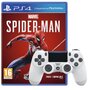 SONY Manette Dualshock 4 Blanche V2 + Marvel's Spider Man PS4