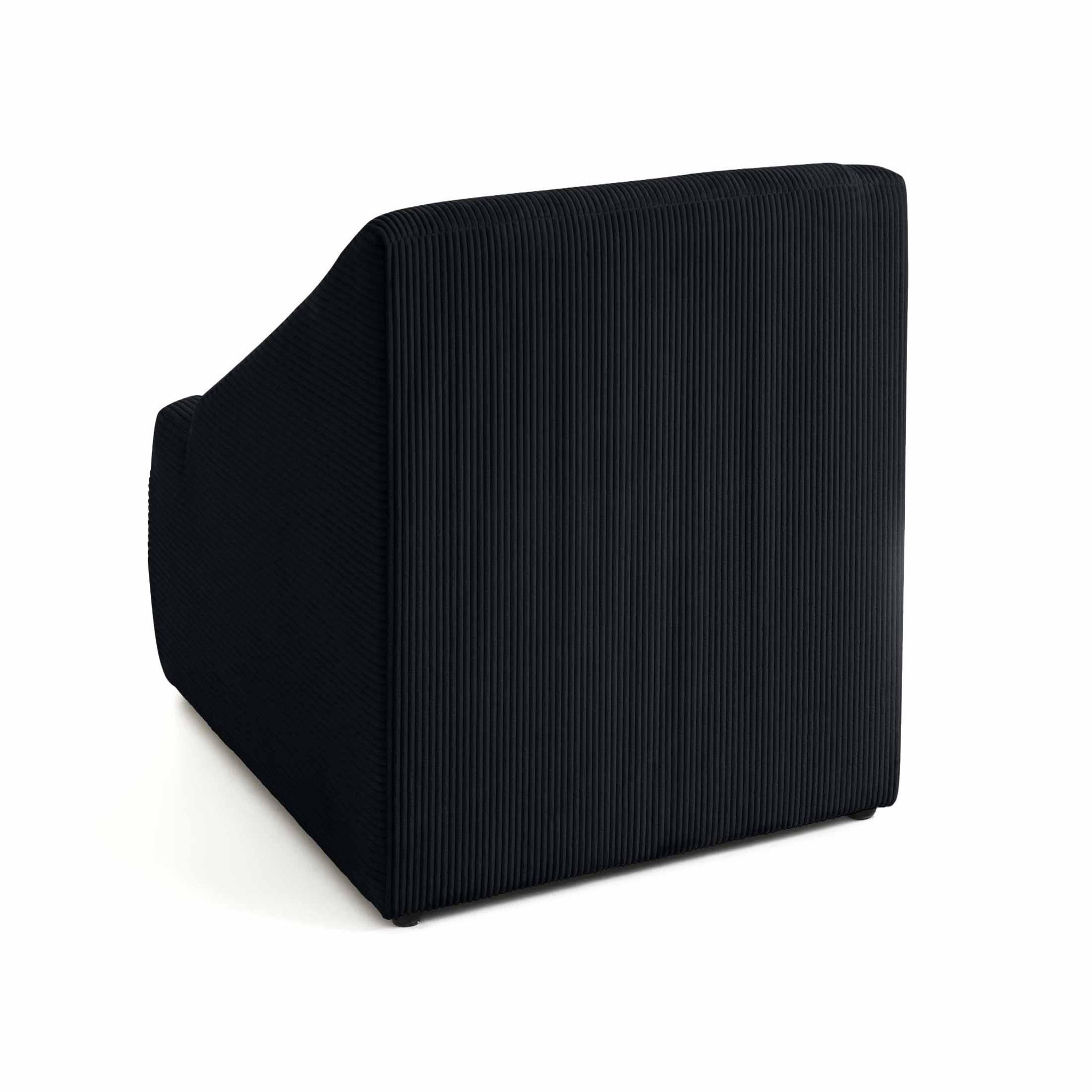 Voir la diapositive 6 : LISA DESIGN Onyx - fauteuil - en velours côtelé