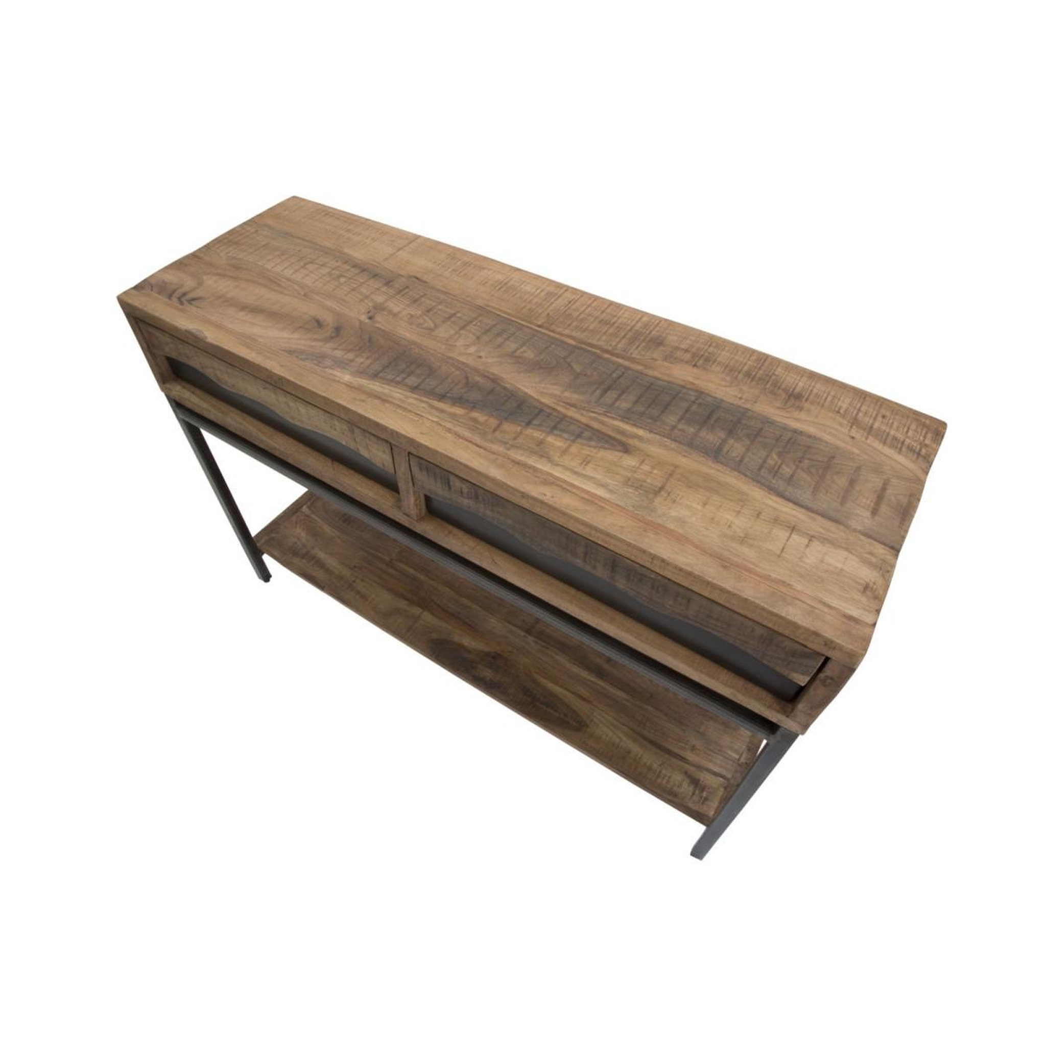 Voir la diapositive 5 : Paris Prix Console design en bois  yellowstone  118cm marron