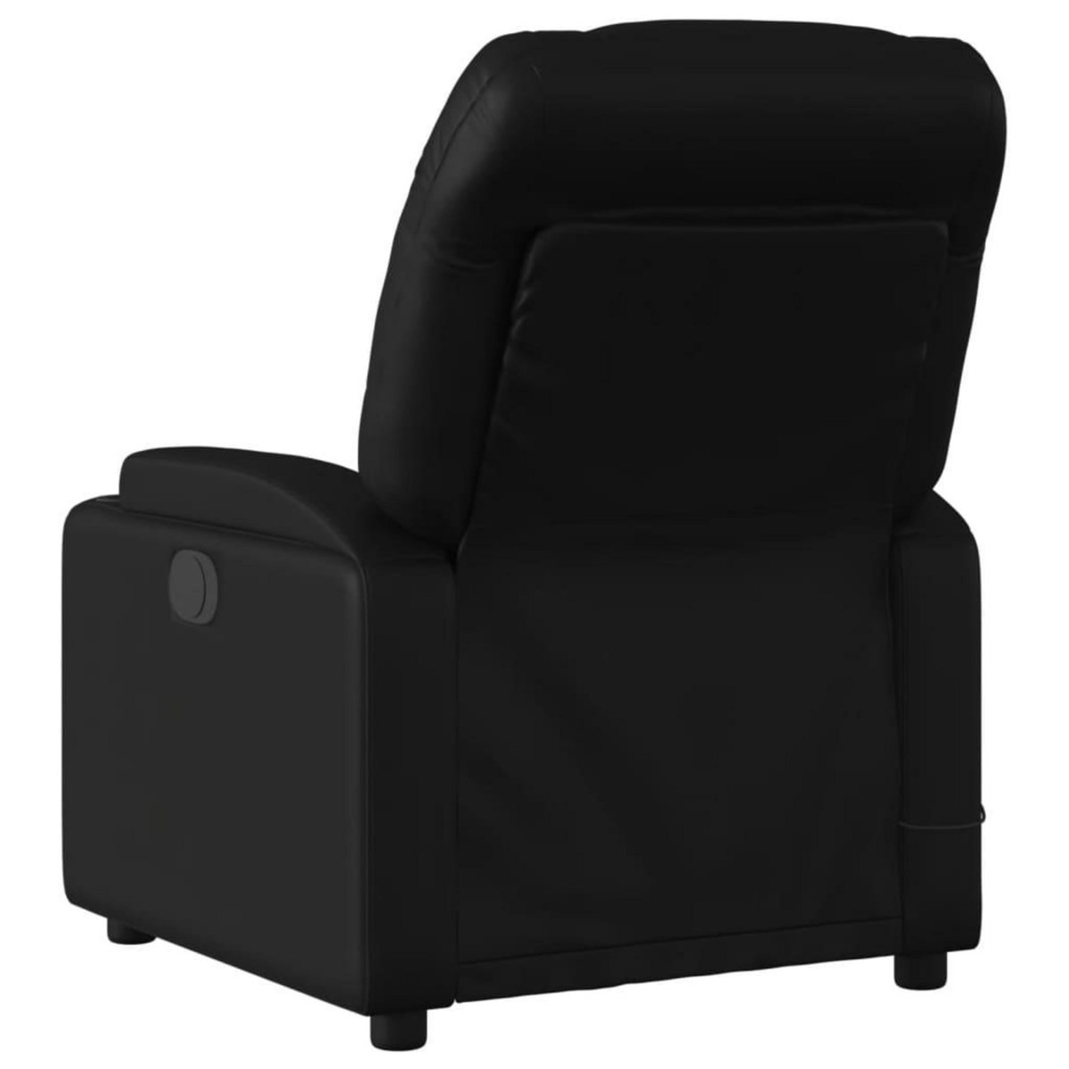 VIDAXL Fauteuil de massage inclinable electrique noir similicuir