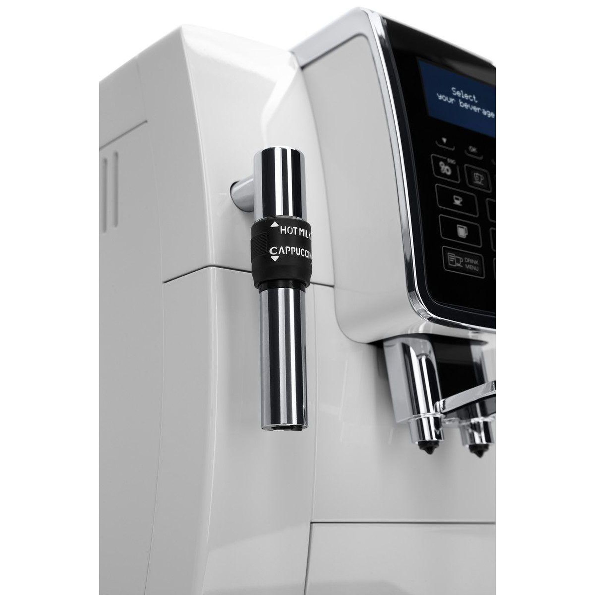 Voir la diapositive 4 : DELONGHI Expresso broyeur dinamica feb3535.w blanc
