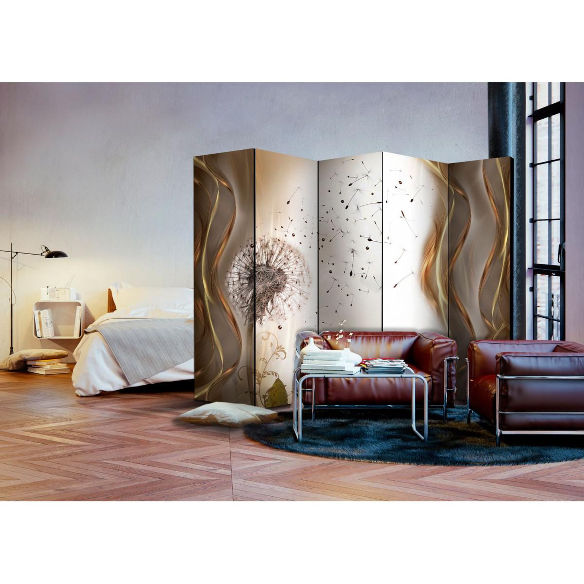 Voir la diapositive 2 : Paris Prix Paravent 5 volets  fleeting moments  172x225cm