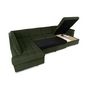 Voir la diapositive 3 : BEST MOBILIER Chuck - canapé panoramique xxl - convertible avec coffre - 7 places - gauche