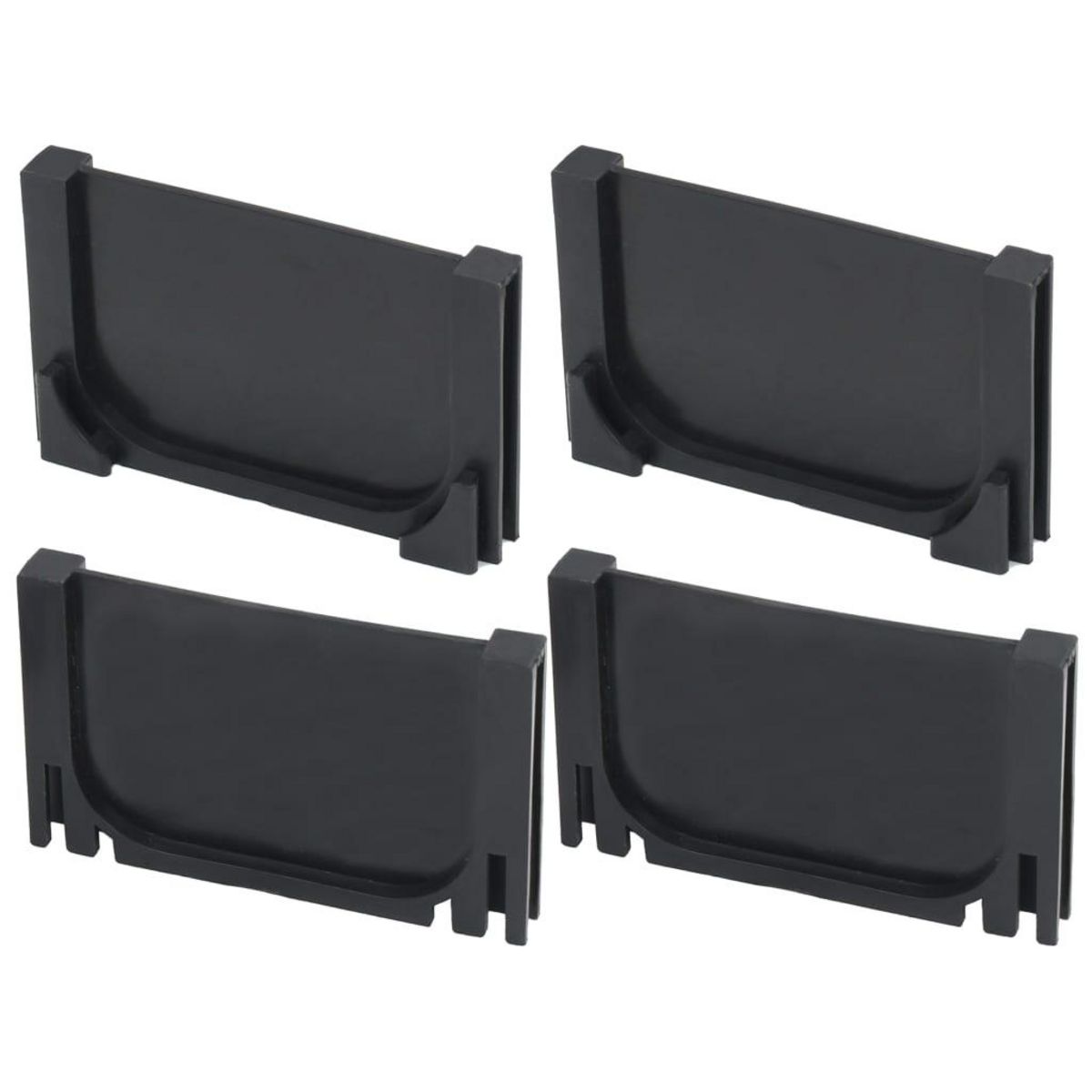 VIDAXL Caniveau de drainage 2 pcs Plastique 2 m