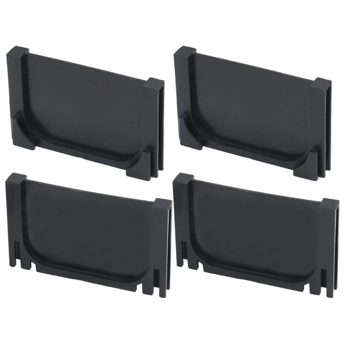 VIDAXL Caniveau de drainage 2 pcs Plastique 2 m