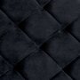 VIDAXL Banc 97 cm Noir Tissu de velours et acier inoxydable