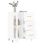 Voir la diapositive 4 : VIDAXL Buffet Blanc brillant 69,5x34x90 cm Bois d'ingenierie