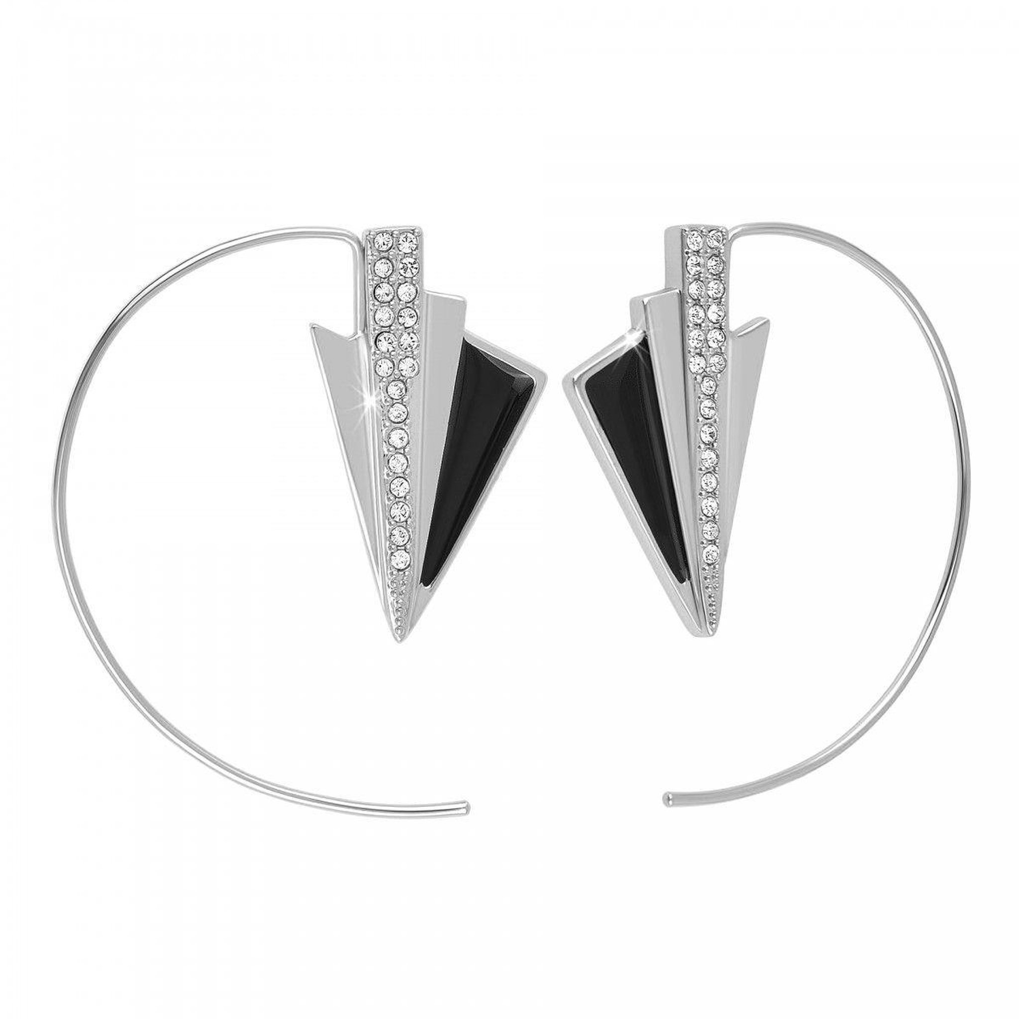 SC CRYSTAL Boucles d'oreilles SC Crystal ornées de Cristaux scintillants