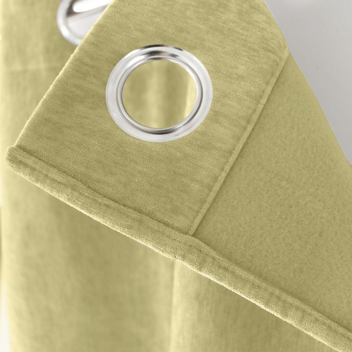 TOILINUX Rideau thermique en velours - 140 x 260 cm - Tilleul