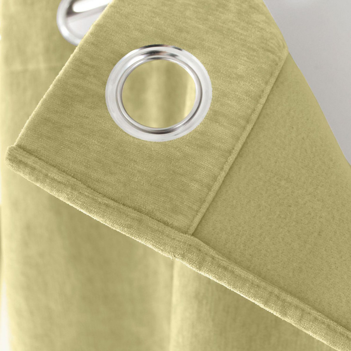 TOILINUX Rideau thermique en velours - 140 x 260 cm - Tilleul