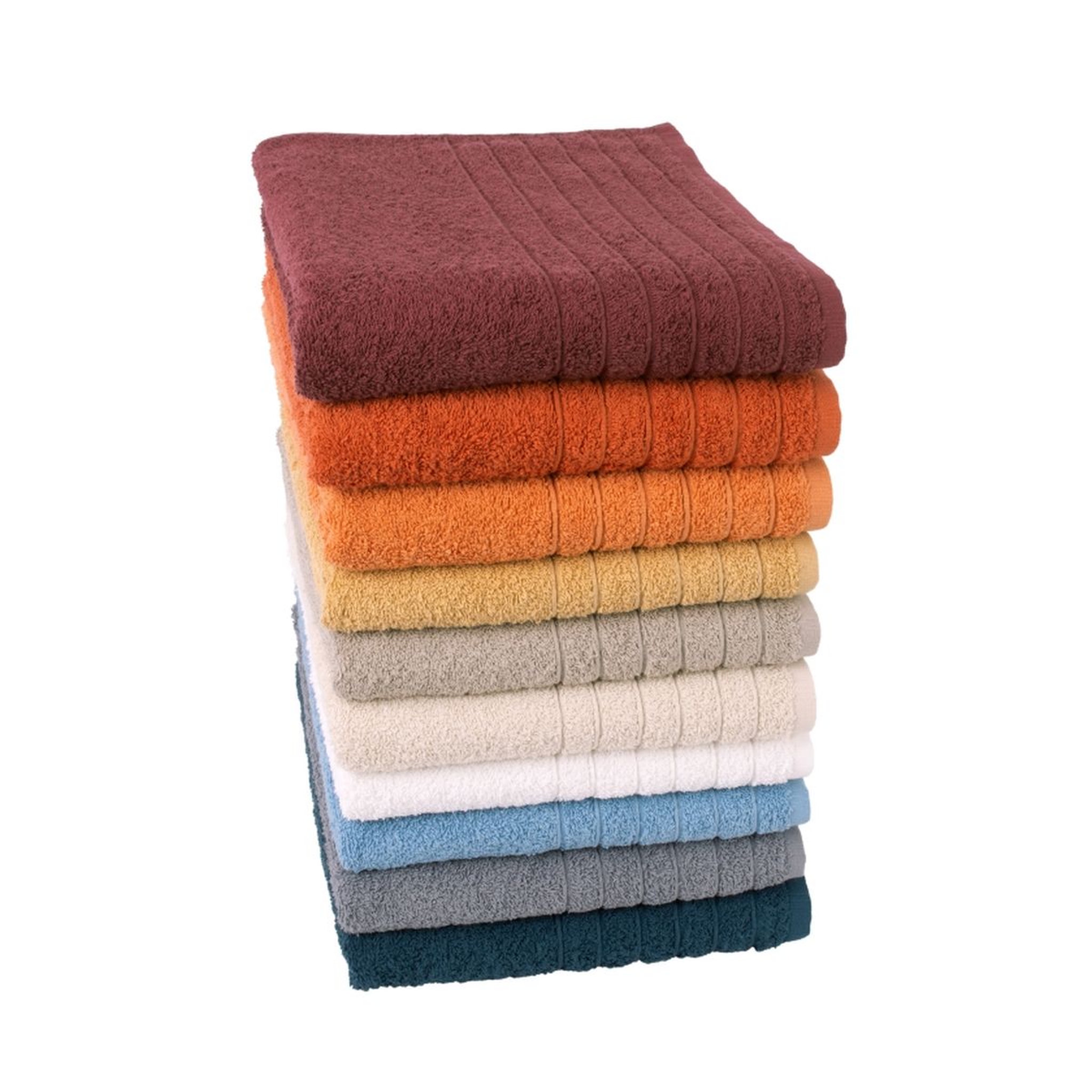 Voir la diapositive 1 : Serviette de toilette unie en coton 450 gr/m² ALIX