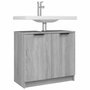 Voir la diapositive 5 : VIDAXL Armoire de bain Sonoma gris 64,5x33,5x59 cm Bois d'ingenierie