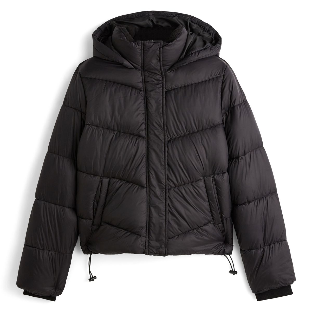 IN EXTENSO Doudoune courte noire femme