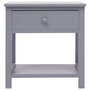Voir la diapositive 4 : VIDAXL Tables de chevet 2 pcs Gris 40x29x42 cm Bois de Paulownia
