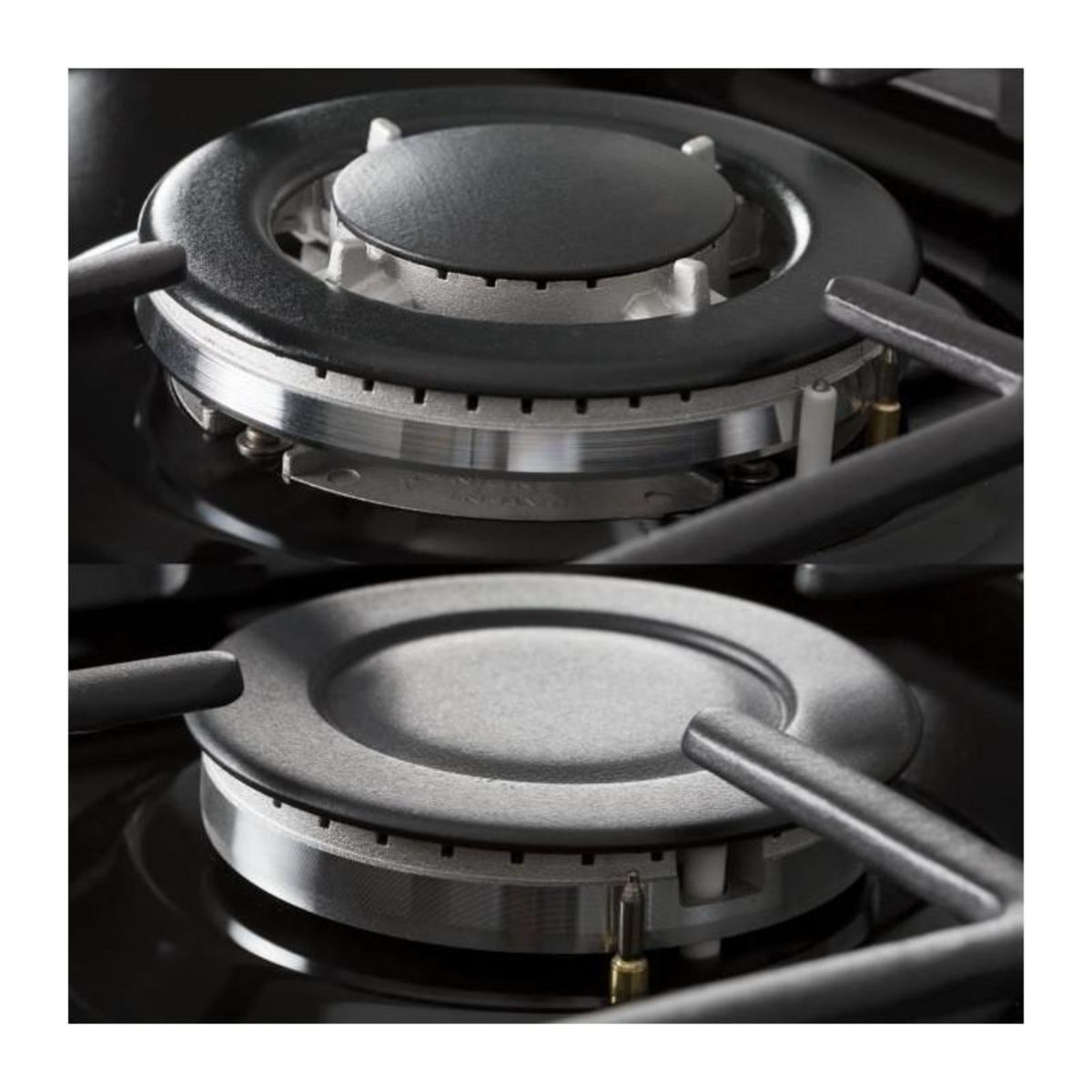 CONTINENTAL EDISON Cuisiniere piano gaz 3 fours electriques CONTINENTAL EDISON CECP903FB - 5 feux - Noir - Largeur 90 cm