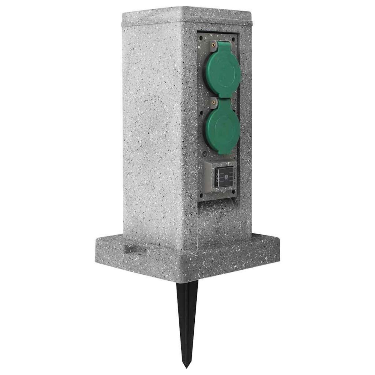 VIDAXL Prise de jardin avec pilier de capteur crepusculaire Plastique