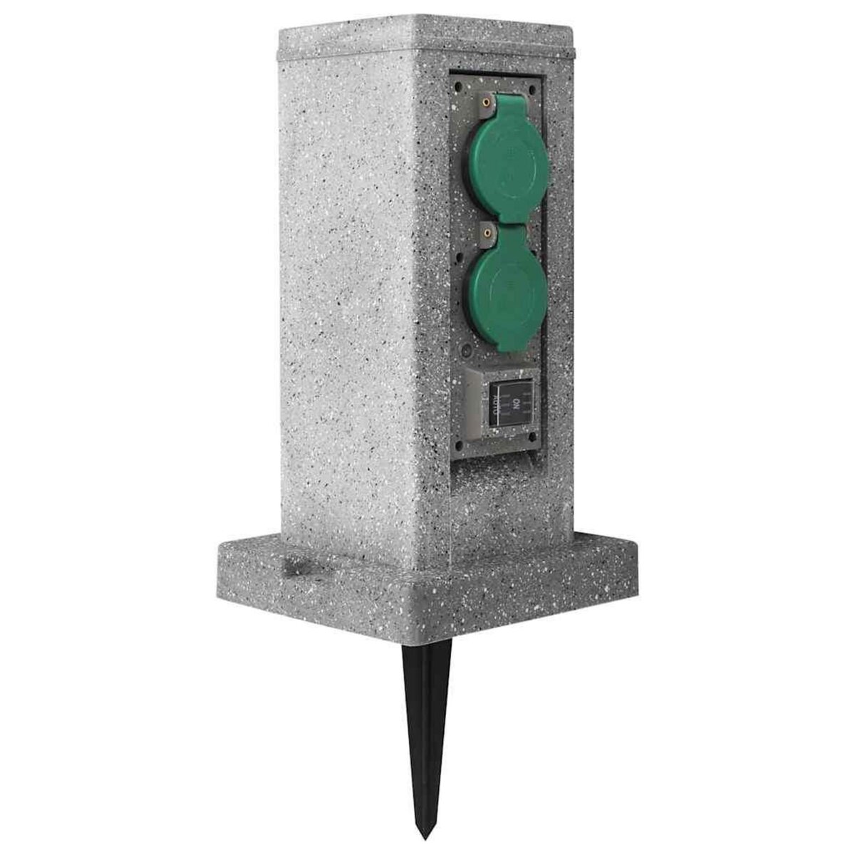 VIDAXL Prise de jardin avec pilier de capteur crepusculaire Plastique