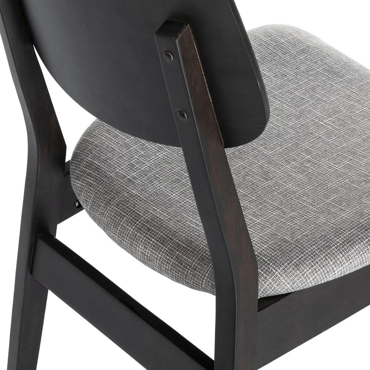 VS VENTA-STOCK Pack de 2 chaises Susi couleur Noir, Bois massif