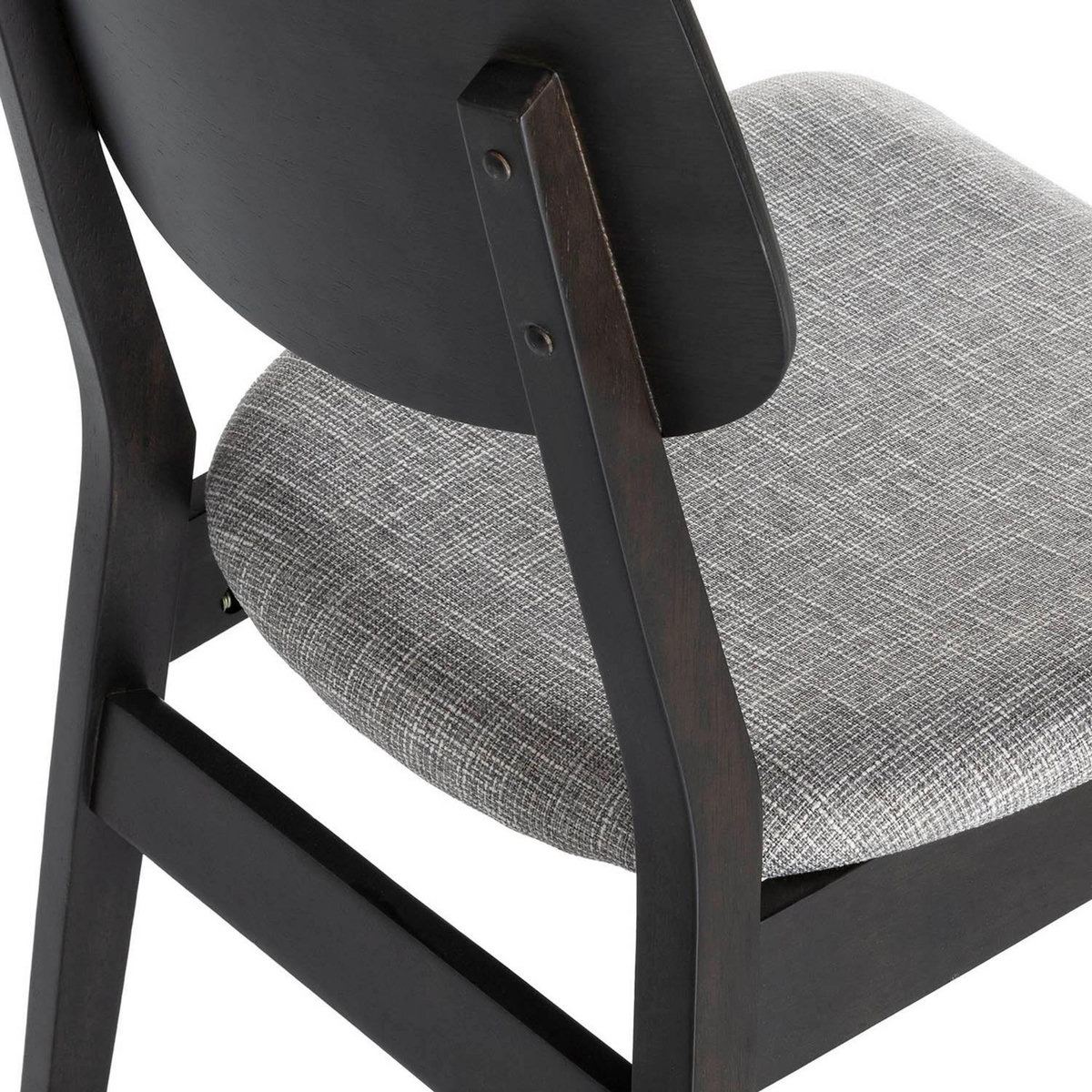 VS VENTA-STOCK Pack de 2 chaises Susi couleur Noir, Bois massif