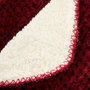 Voir la diapositive 2 : ATMOSPHERA Plaid Sherpa en Flanelle  Lyno  130x170cm Rouge Grenat