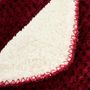 Voir la diapositive 2 : ATMOSPHERA Plaid Sherpa en Flanelle  Lyno  130x170cm Rouge Grenat