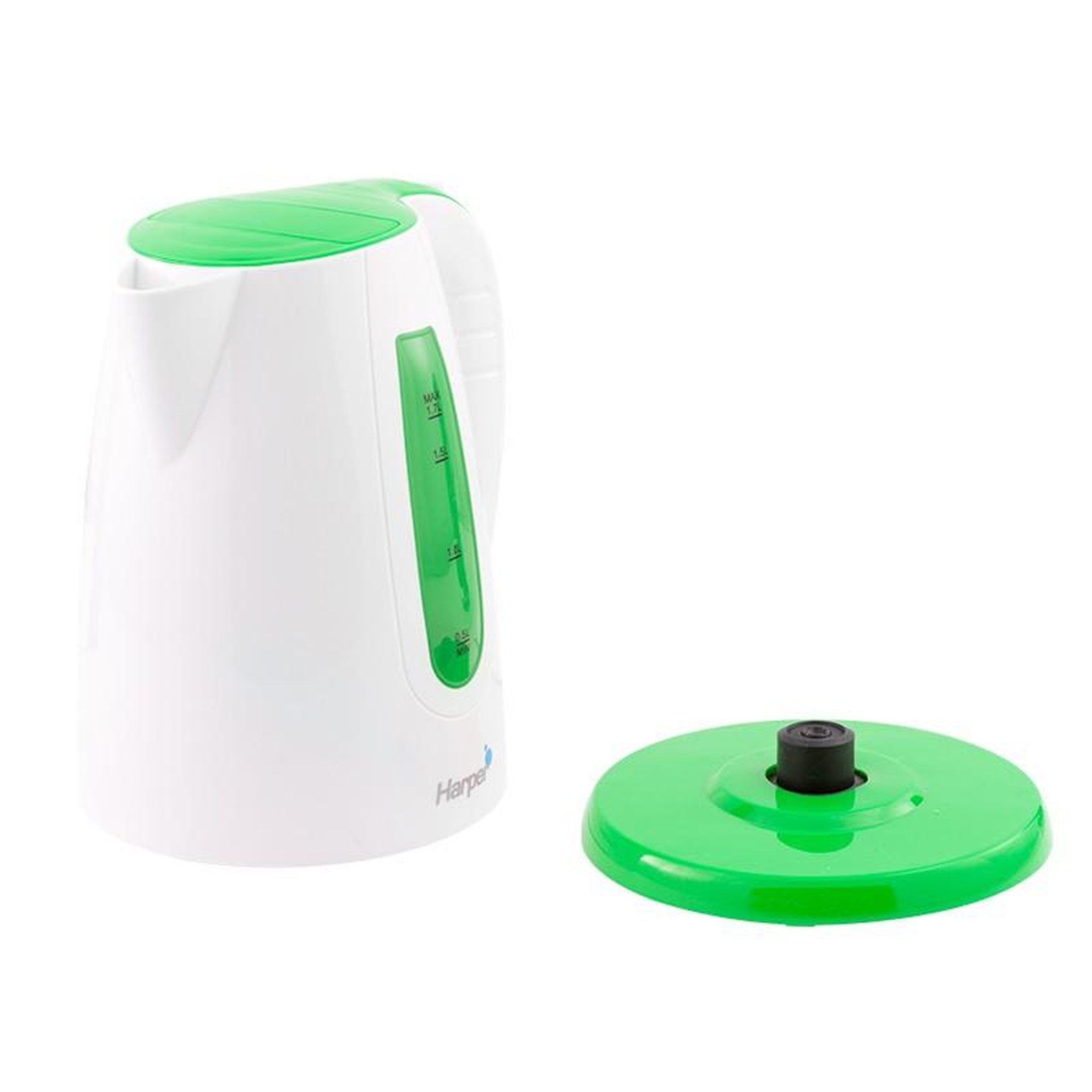 Voir la diapositive 3 : Harper Bouilloire Base Pivotante 1.7l Hwk11 Vert Harper