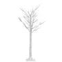 VIDAXL Sapin de Noël 120 LED blanc chaud Saule 1,2 m Int/Ext
