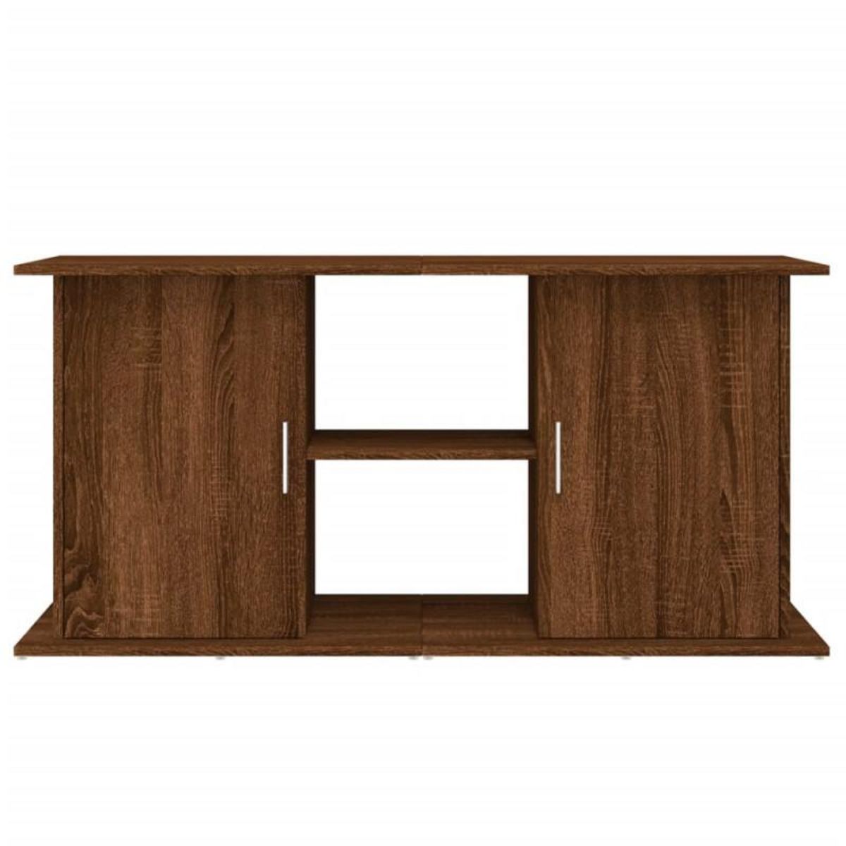VIDAXL Support d aquarium chêne marron 121x41x58 cm bois d ingénierie