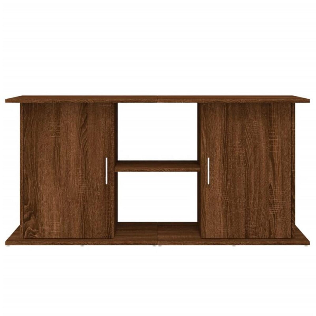 VIDAXL Support d aquarium chêne marron 121x41x58 cm bois d ingénierie