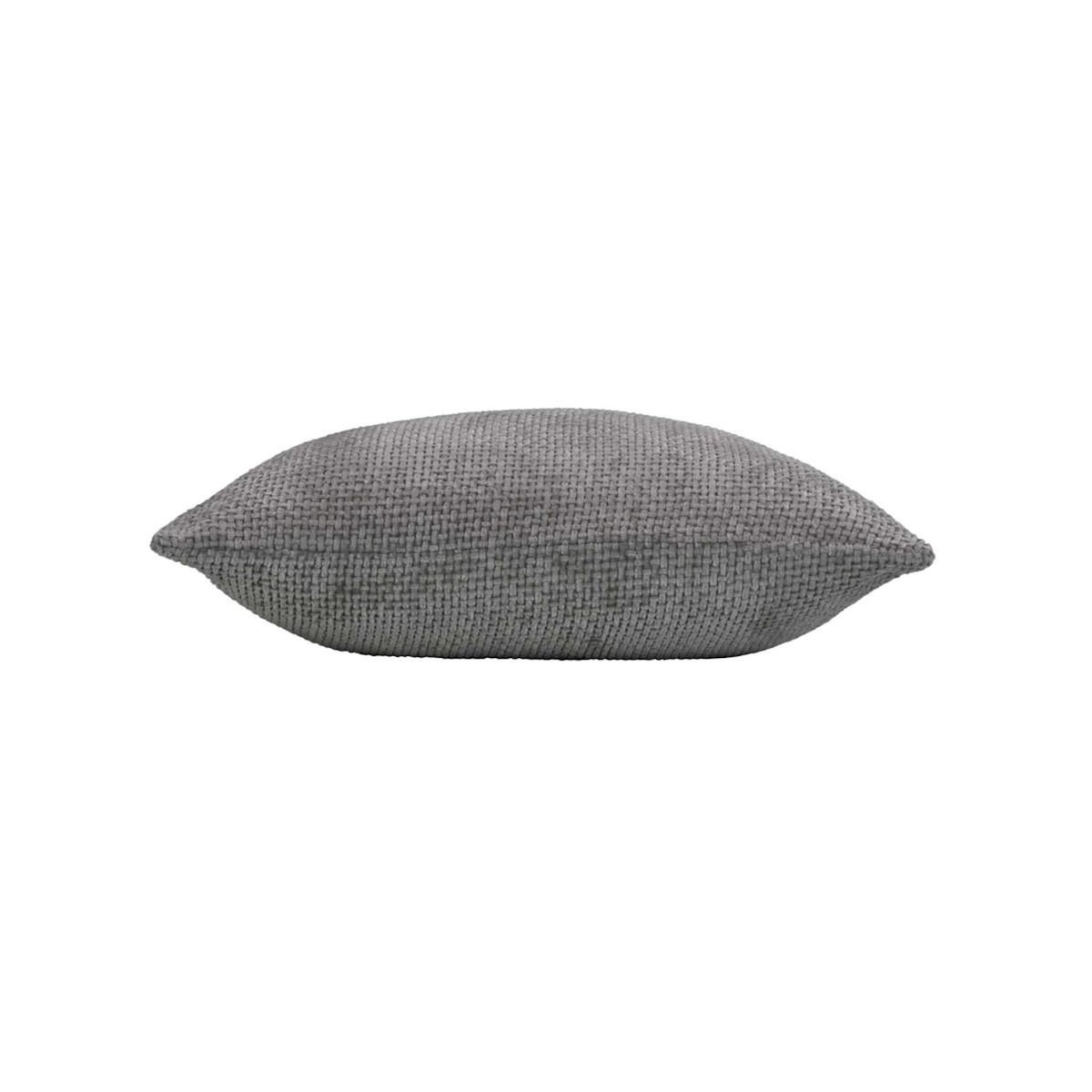 Paris Prix Coussin Déco en Velours Chenillé  Leo  45x45cm Anthracite