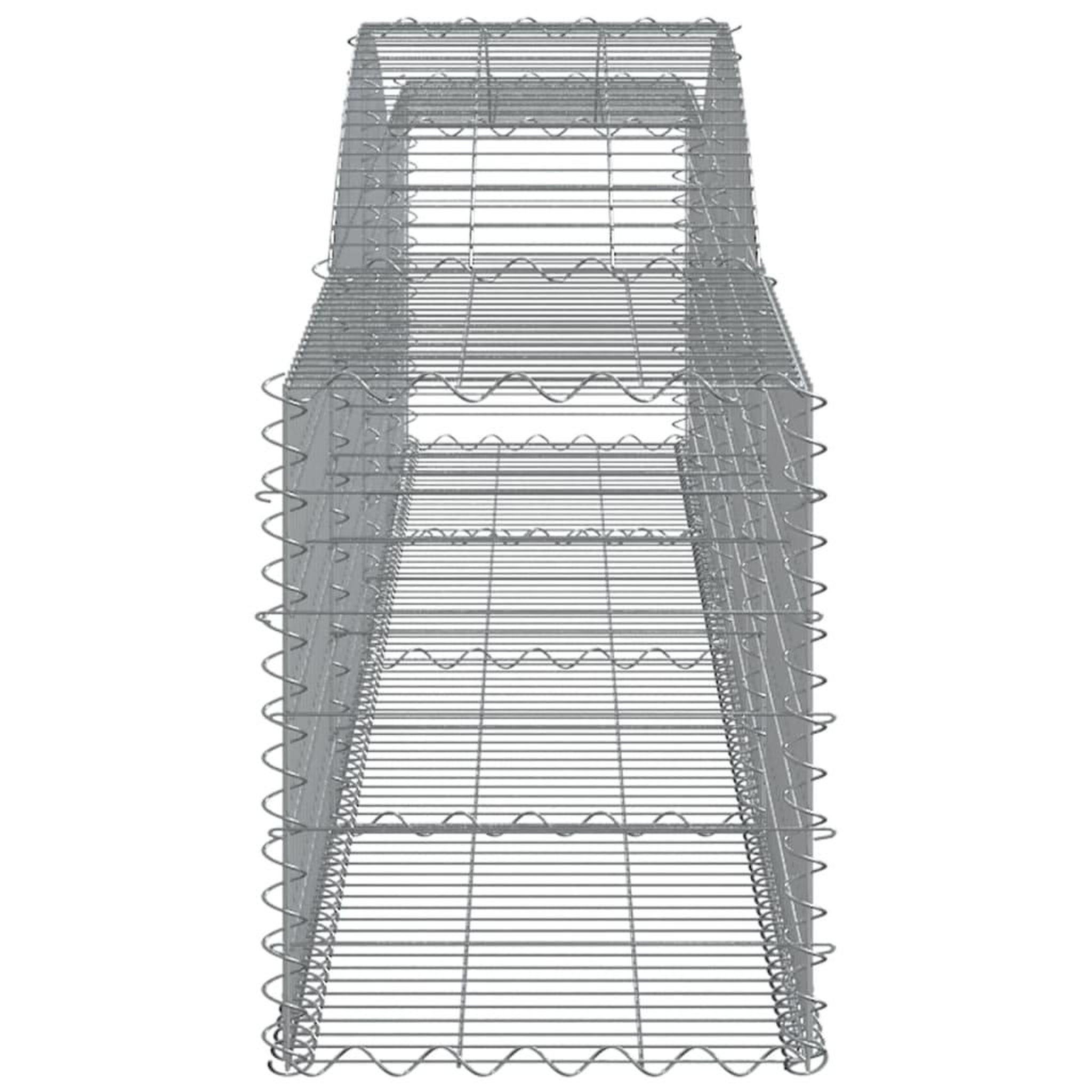 Voir la diapositive 5 : VIDAXL Paniers a gabions arques 20 pcs 400x50x60/80 cm Fer galvanise