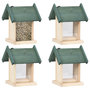 Voir la diapositive 1 : VIDAXL Mangeoires a oiseaux 4 pcs Bois de sapin