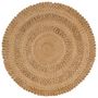 Voir la diapositive 1 : VIDAXL Tapis Jute tresse a la main 120 cm Rond