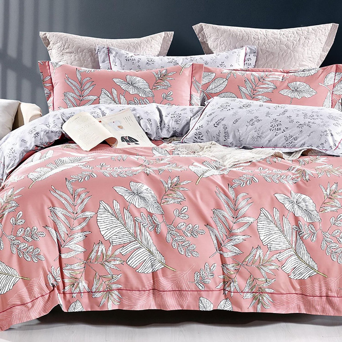 Home collection Parure housse de couette en polycoton Naêva
