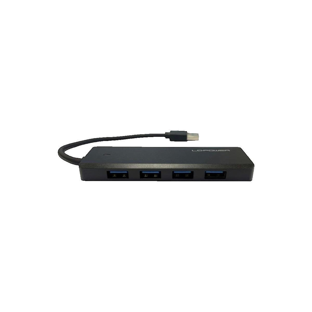 LC Power Hub USB LC-Power LC-HUB-U3-4-V2 4 ports USB-A noir