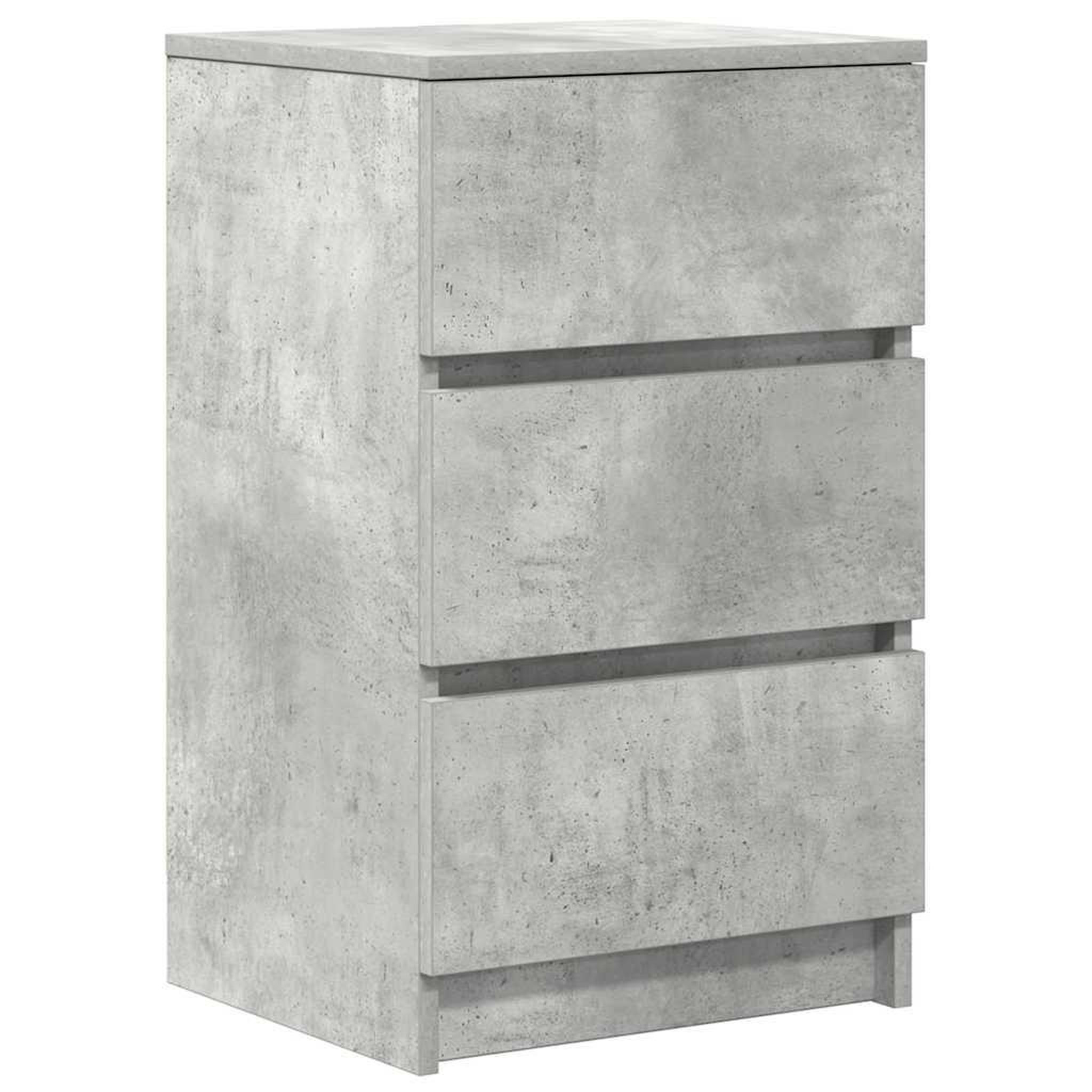 Voir la diapositive 5 : VIDAXL Tables de chevet avec 3 tiroirs 2 pcs gris beton 39x35x65 cm