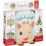 SOPHIE LA GIRAFE Livre tapis d'éveil - SOPHIE LA GIRAFE - 7 émotions - Textures variées - Recto verso noir et blanc